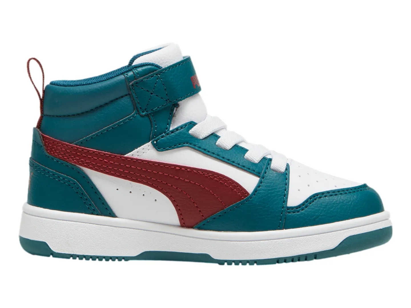 Puma 393832 18 Cold Green-alpine Snow-intense Red Puma Rebound V6 Mid Ac+ps  17-21