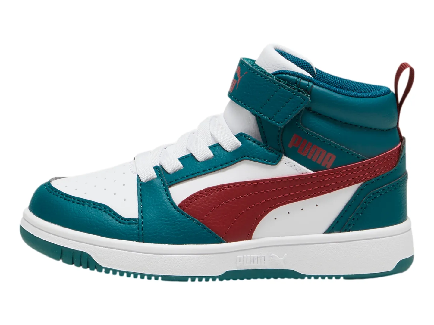 Puma 393832 18 Cold Green-alpine Snow-intense Red Puma Rebound V6 Mid Ac+ps  17-21