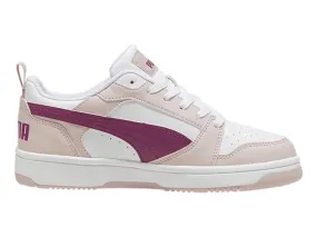 Puma 393833 14 Mauve Mist-magenta Gleam-puma White Puma Rebound V6 Lo Jr  22-25