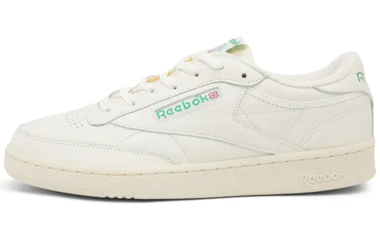 REEBOK CLUB C 1985 TV  SNEAKERS CHALK, PAPER WHITE & GREEN