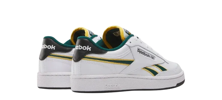 REEBOK CLUB C REVENGE SNEAKERS WHITE, KINETIC BLUE & UNLEASHED GREEN 