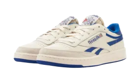 REEBOK CLUB C REVENGE VINTAGE SNEAKERS CHALK, COLLEGIATE ROYAL & EXCELLENT RED