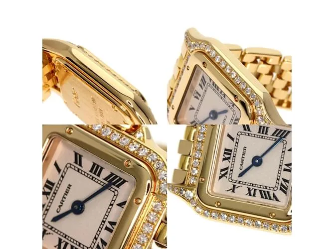 Reloj Cartier Panthère SM con bisel de diamantes 