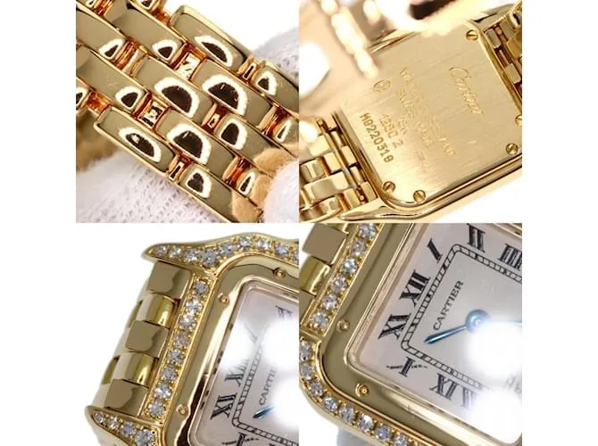 Reloj Cartier Panthère SM con bisel de diamantes 