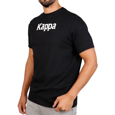 REMERA MANGA CORTA KAPPA DAFFON NEGRA