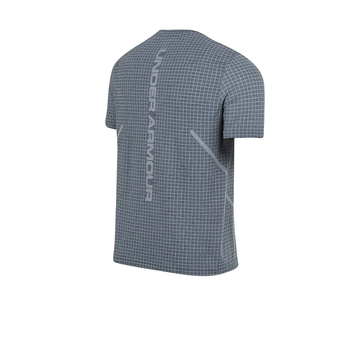 Remera Under Armour Entrenamiento Seamless Grid Gris 