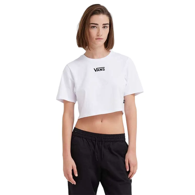 Remera Vans Flying V Crop Crew Blanco