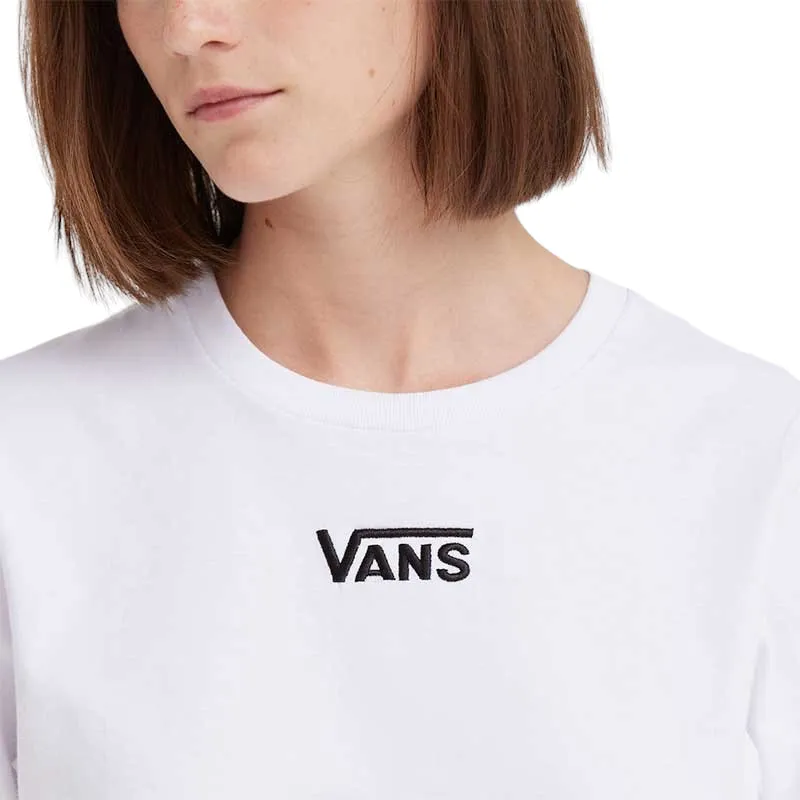 Remera Vans Flying V Crop Crew Blanco