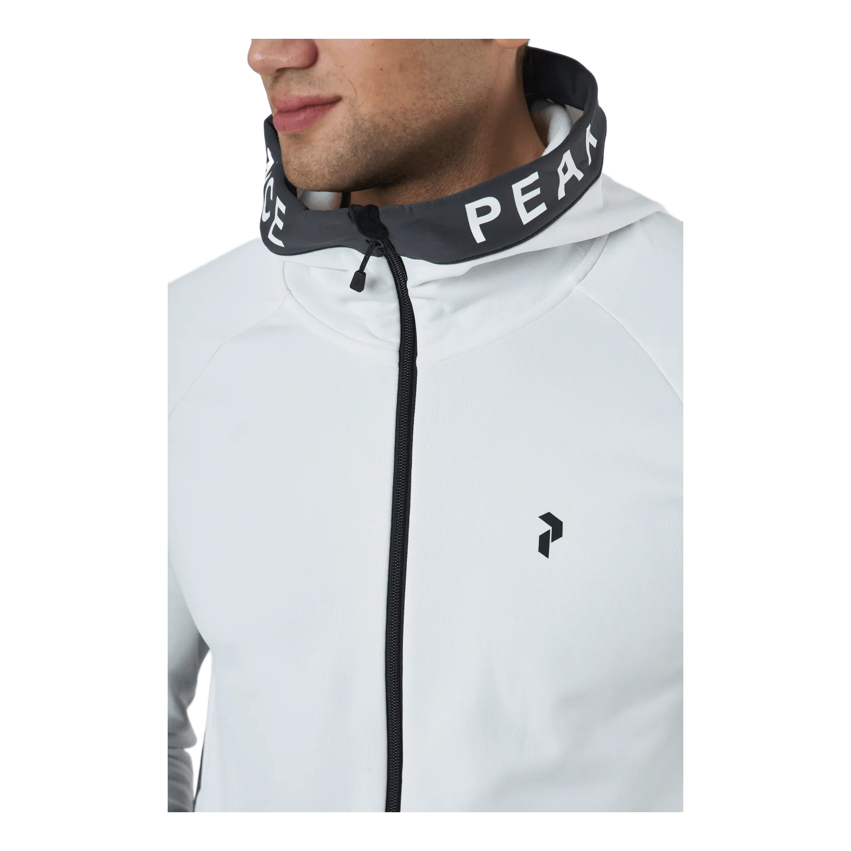 Rendimiento máximo M Rider Zip Hood Offwhite-motion Grey