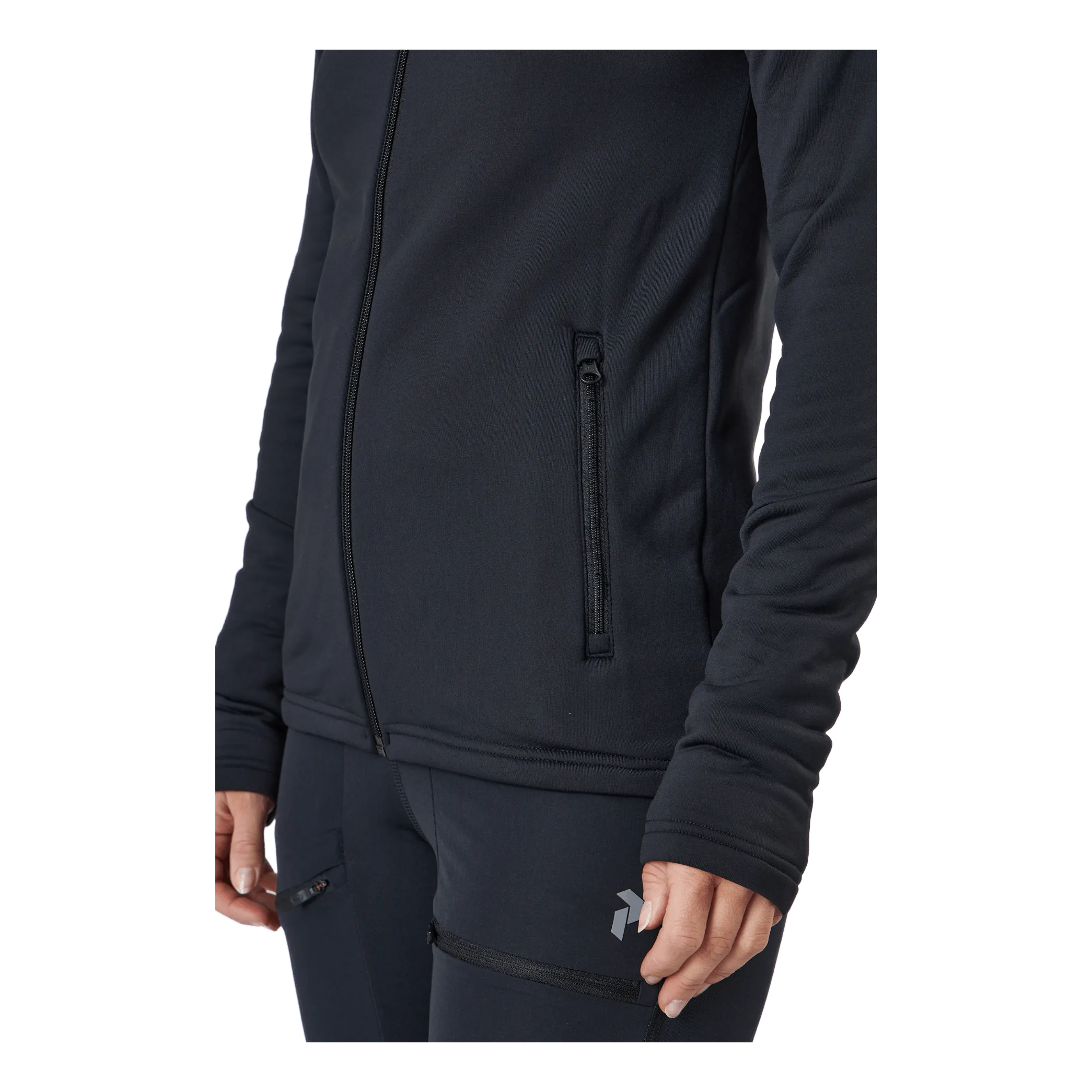 Rendimiento máximo W Rider Mid Zip Hood Black