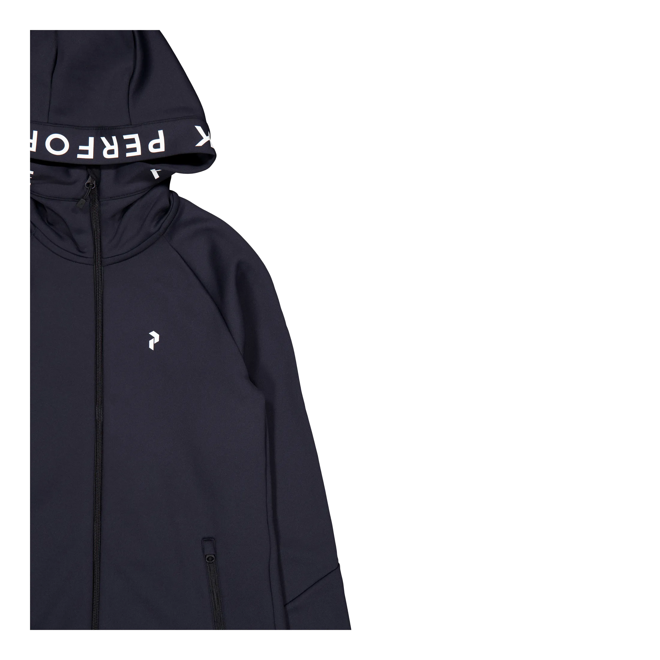 Rendimiento máximo W Rider Mid Zip Hood Black