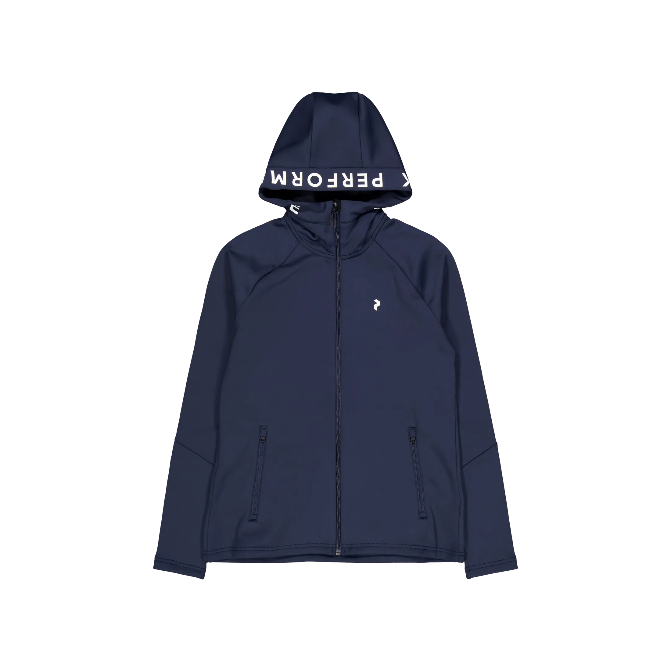 Rendimiento máximo W Rider Mid Zip Hood Blue Shadow