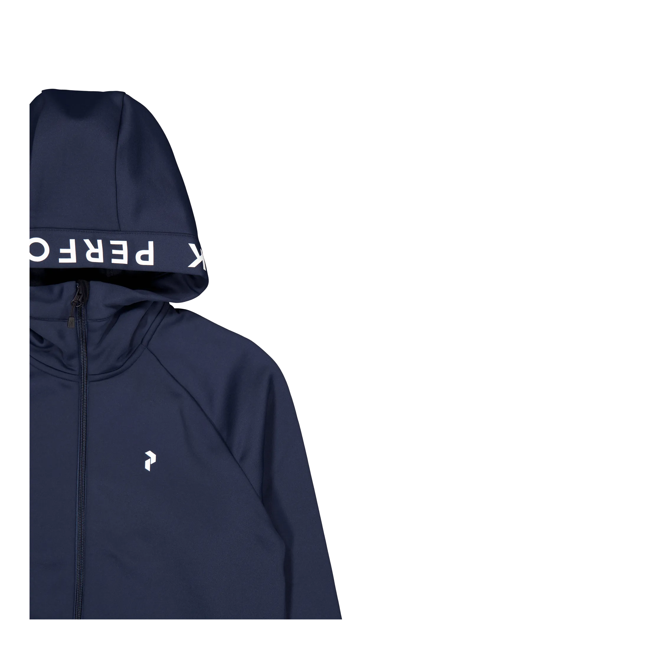 Rendimiento máximo W Rider Mid Zip Hood Blue Shadow