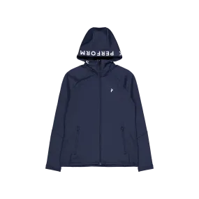 Rendimiento máximo W Rider Mid Zip Hood Blue Shadow