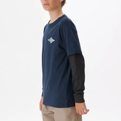 Rip Curl Cosmic Tides 2 In 1 Tee Boy Dark Navy