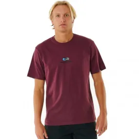 Rip Curl Pill Icon Tee Maroon