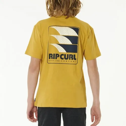 Rip Curl Surf Revival Line Up Tee-Boy Mustard