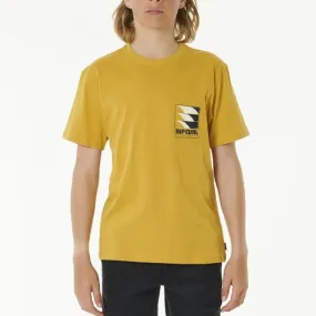 Rip Curl Surf Revival Line Up Tee-Boy Mustard