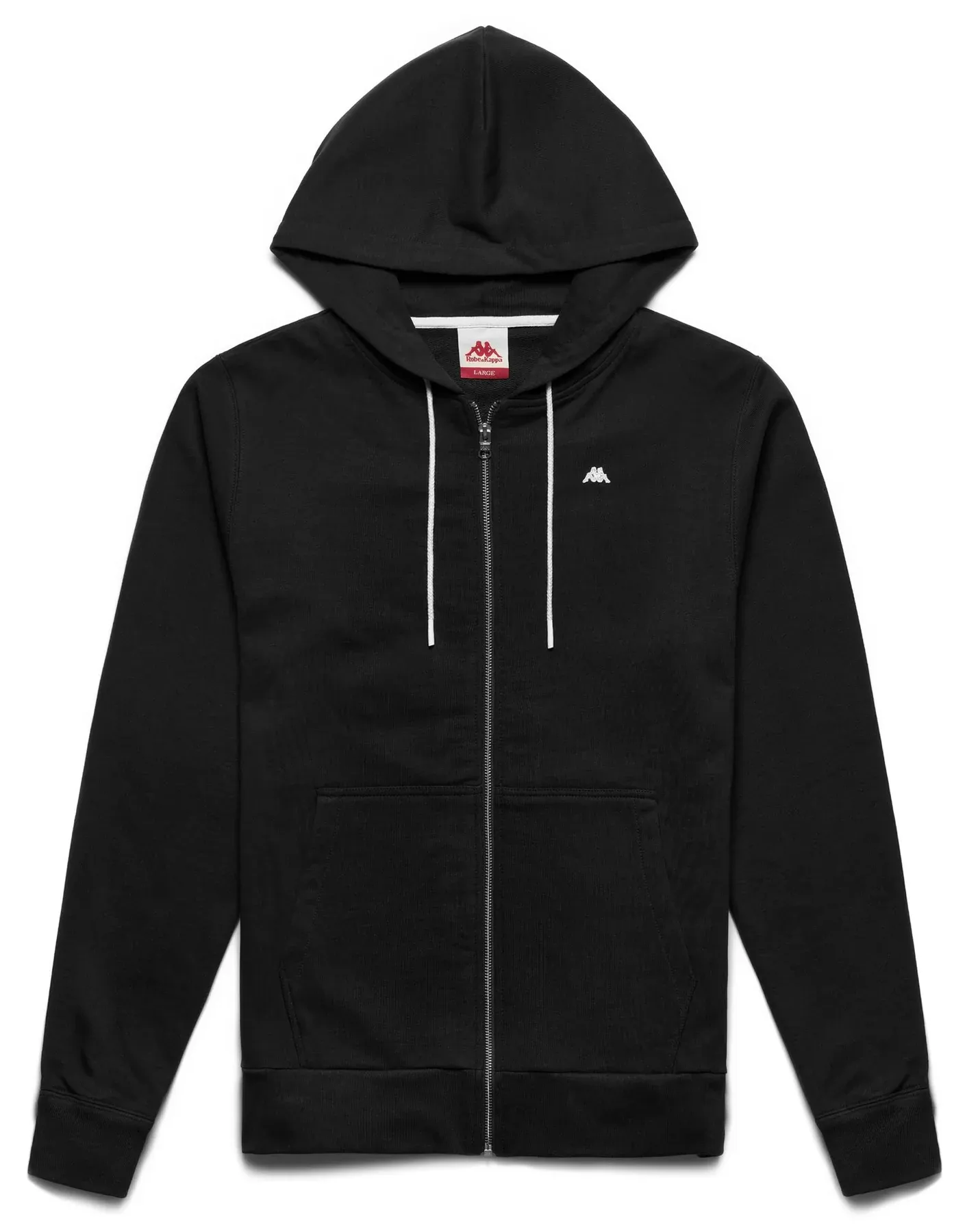 ROBE DI KAPPA PORTOS HOODED FULL ZIP SWEATSHIRT BLACK