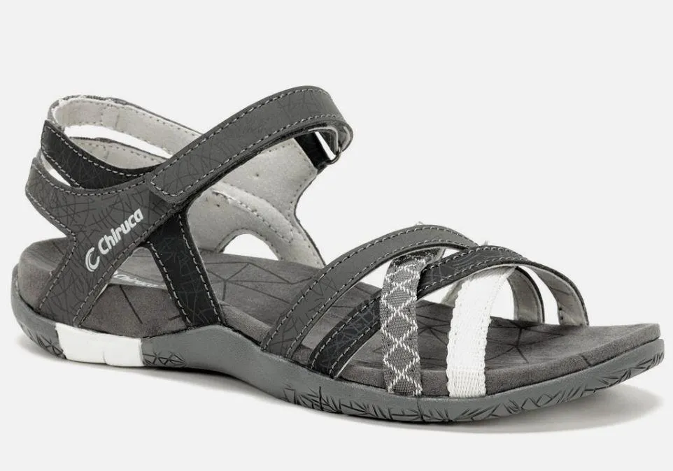 Sandalias Chiruca MALIBU 13 Mujer Negro/Gris