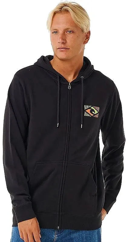 sudadera Rip Curl Tradition Thru Hood Zip - Washed Black - men´s