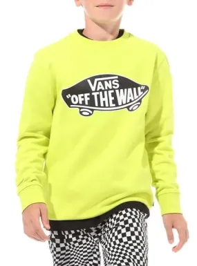 sudadera vans otw crew verde lima niño 