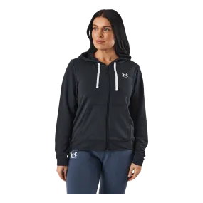 Under Armour Rival Terry Fz Hoodie Black