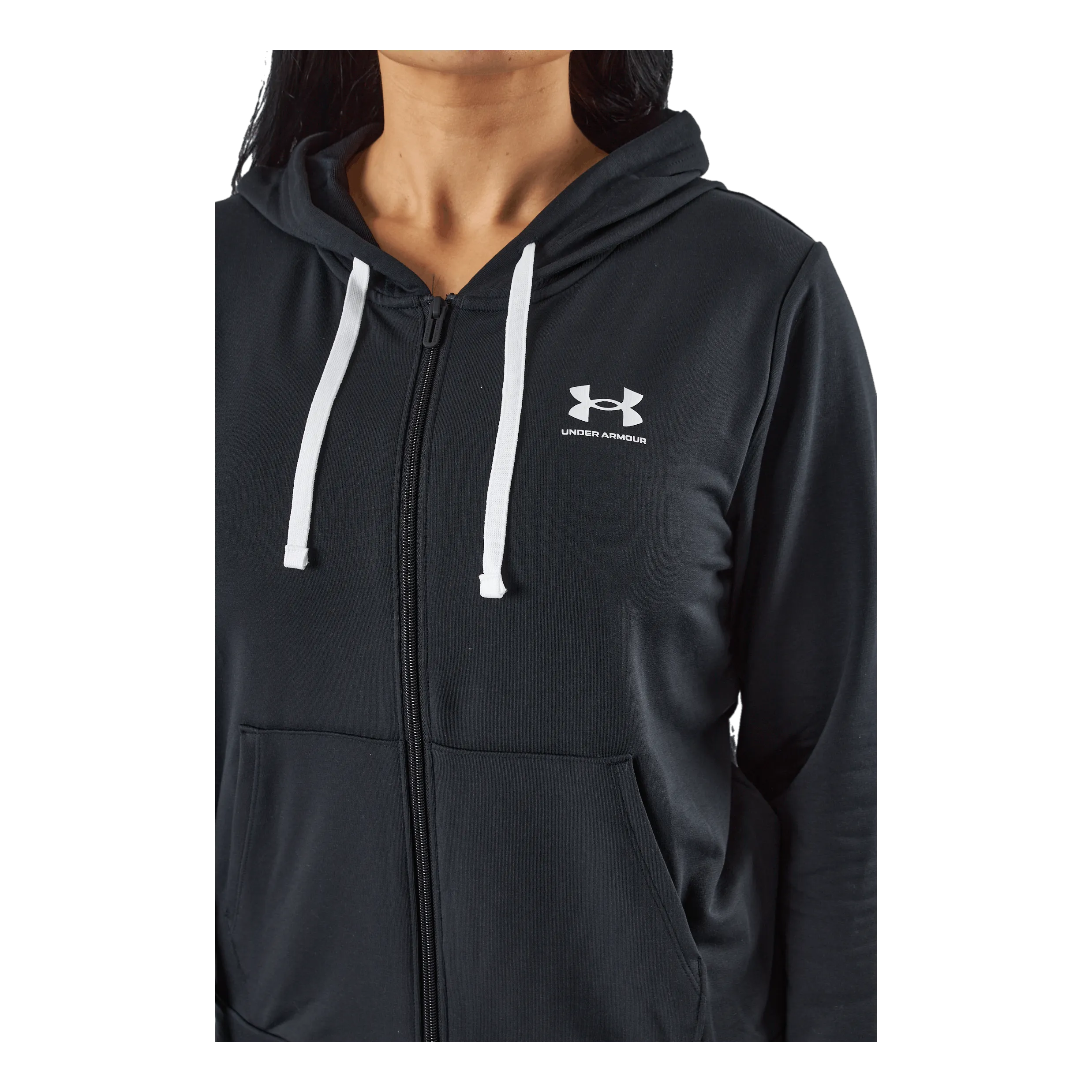 Under Armour Rival Terry Fz Hoodie Black