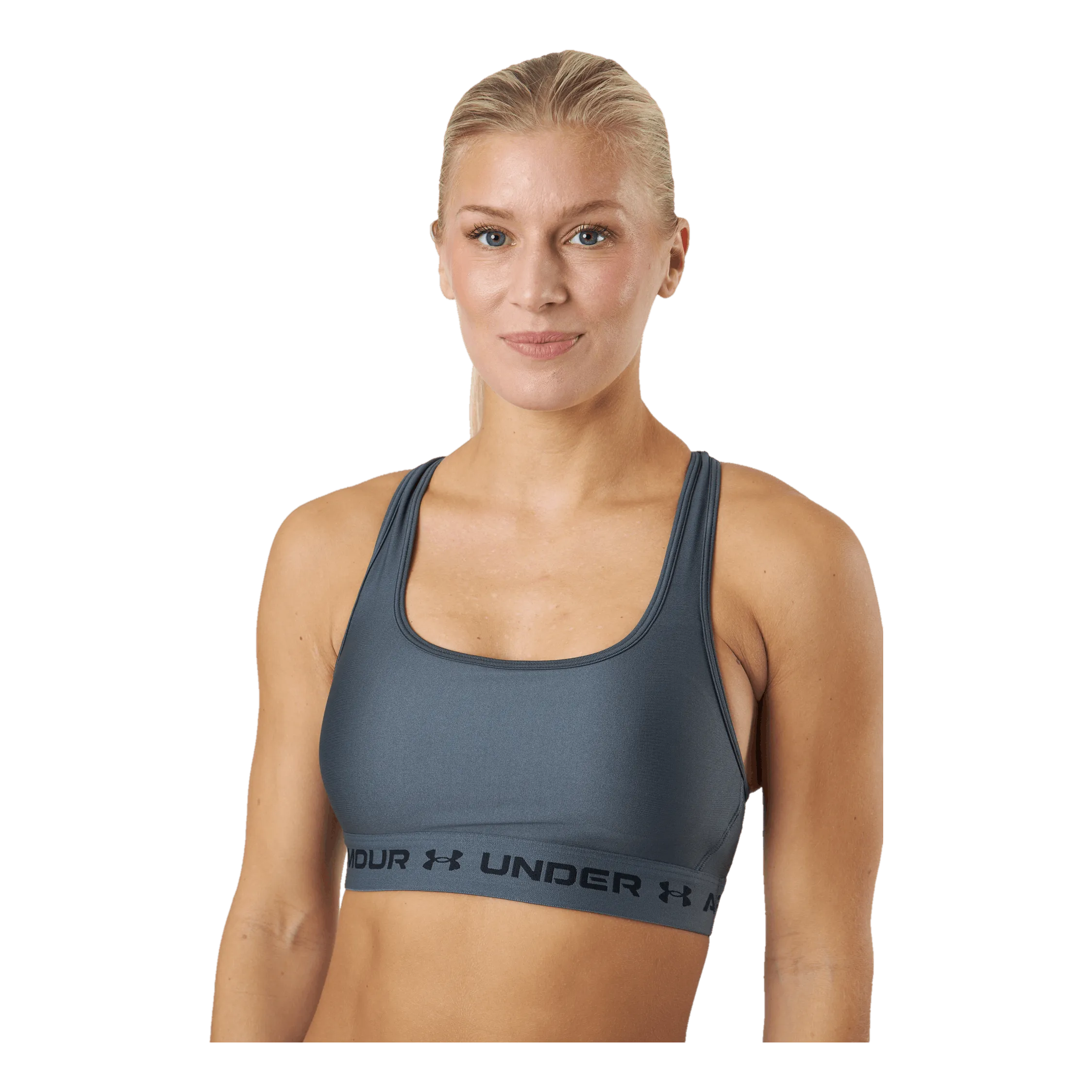 Under Armour Ua Crossback Mid Bra Pitch Gray