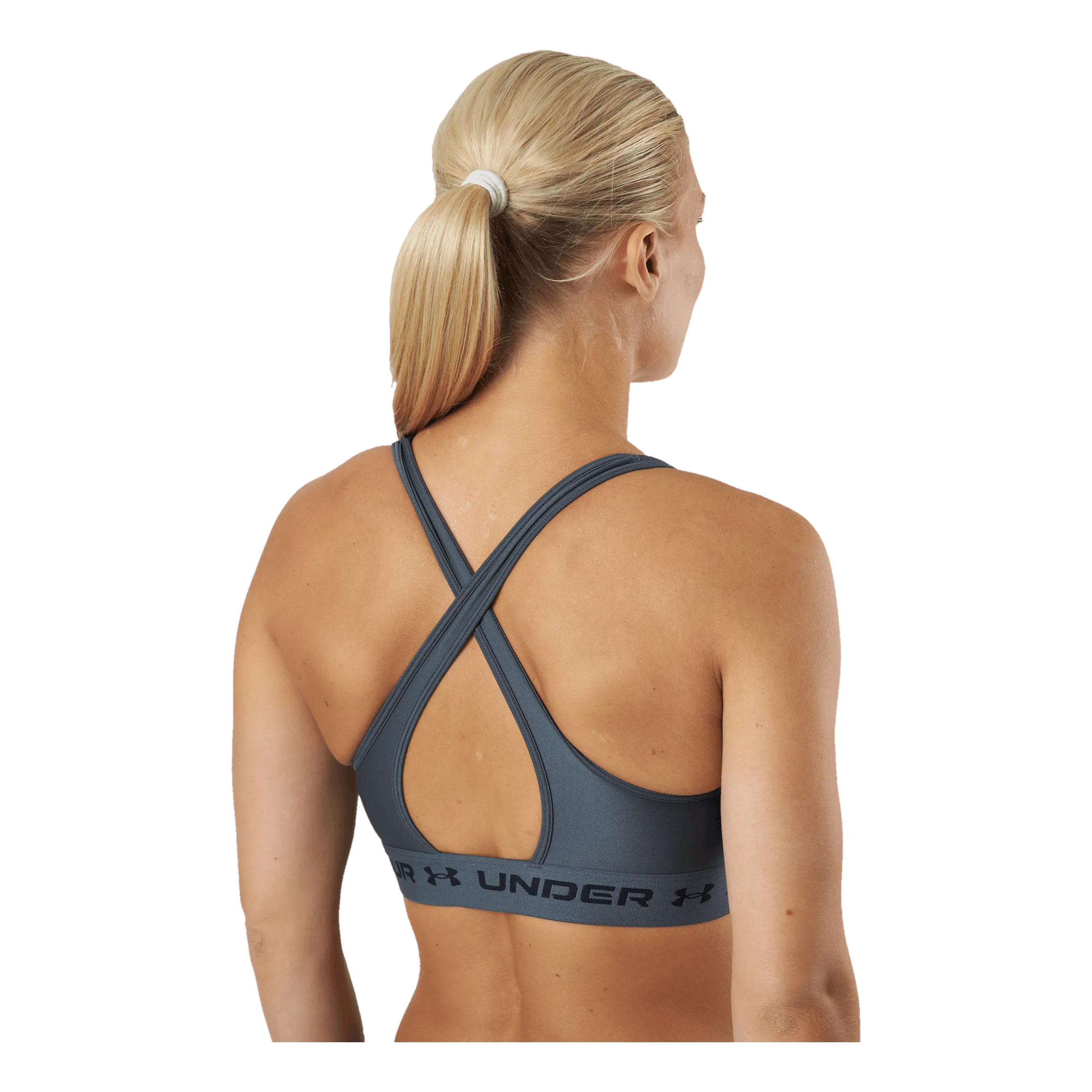 Under Armour Ua Crossback Mid Bra Pitch Gray