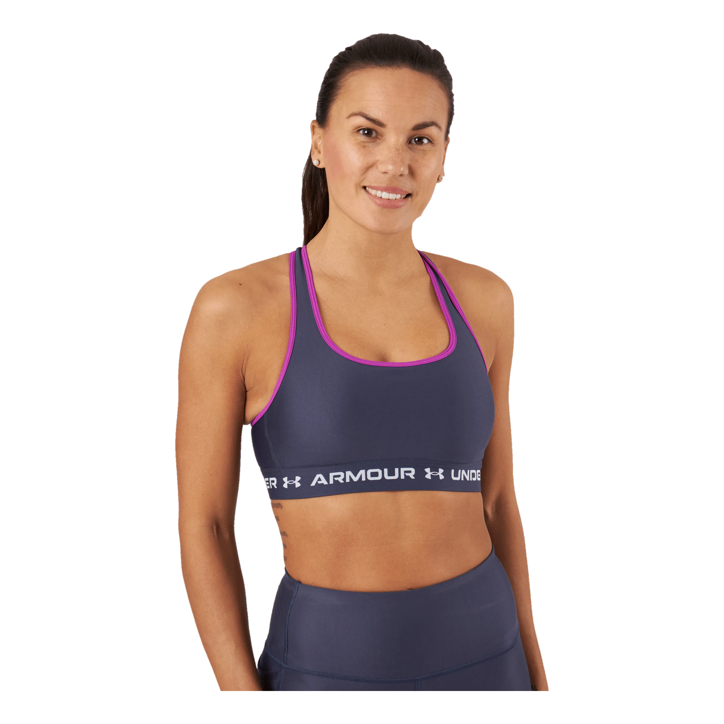 Under Armour Ua Crossback Mid Bra Tempered Steel