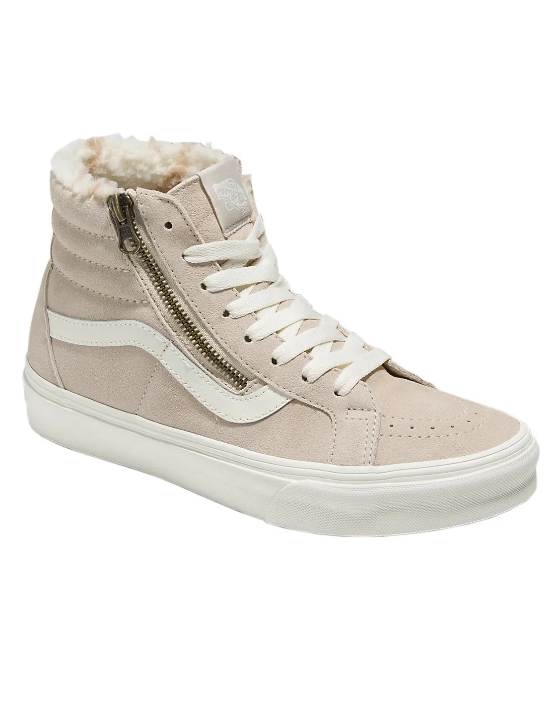 VANS SK8-Hi Reissue Side Zip Cozy Hug - French Oak - Chaussures Femmes