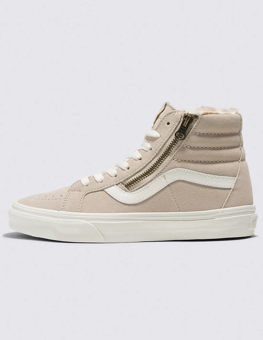 VANS SK8-Hi Reissue Side Zip Cozy Hug - French Oak - Chaussures Femmes