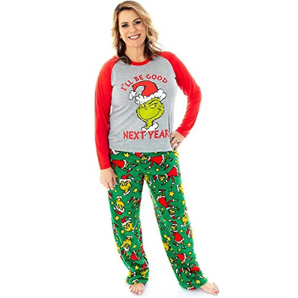 Xmas baby 44913 christmas family holiday pajamas matching o neck christmas tops pants sleepwear z56613