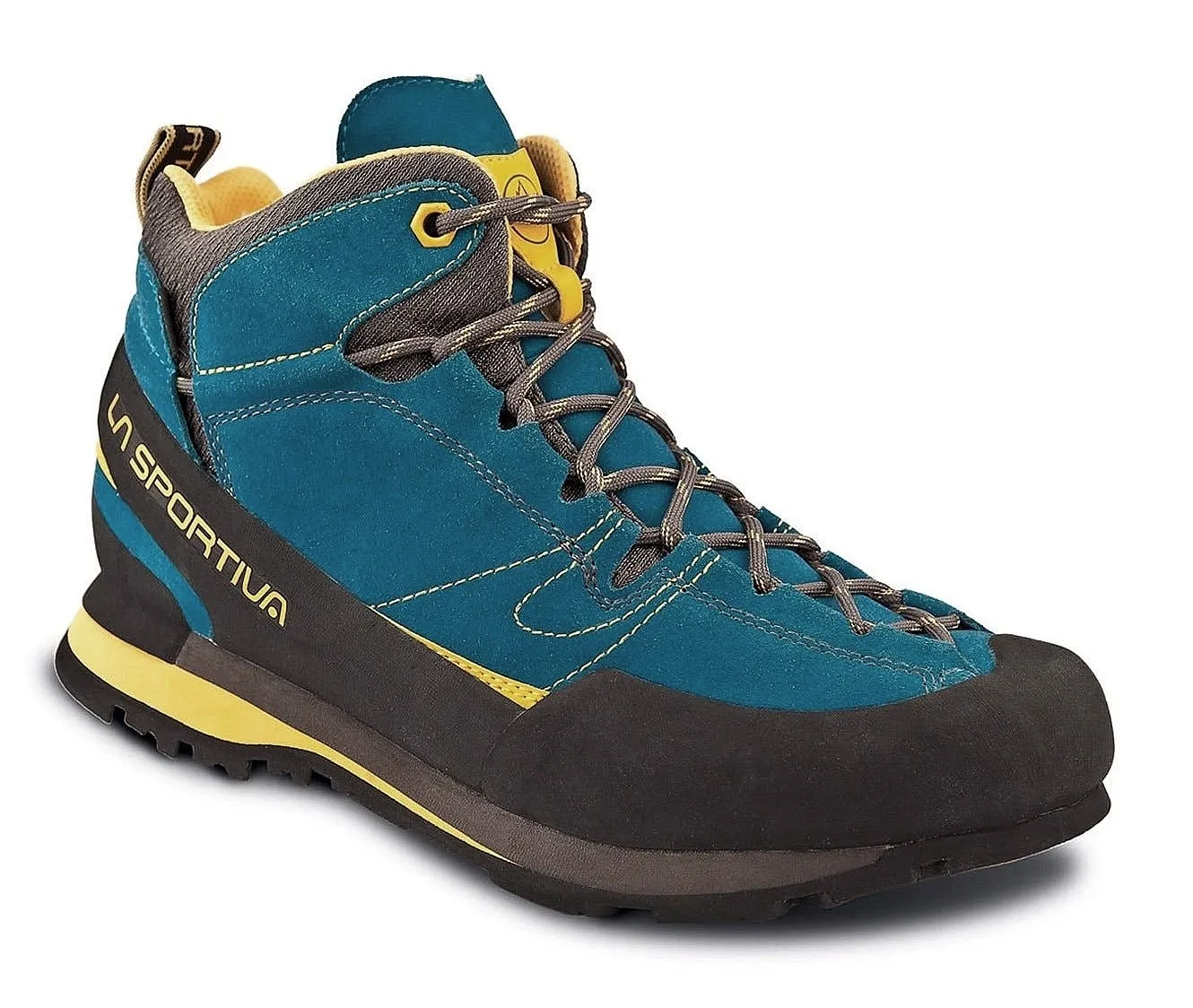 zapatos La Sportiva Boulder X Mid GTX - Blue/Yellow - men´s