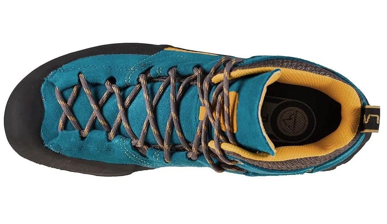 zapatos La Sportiva Boulder X Mid GTX - Blue/Yellow - men´s