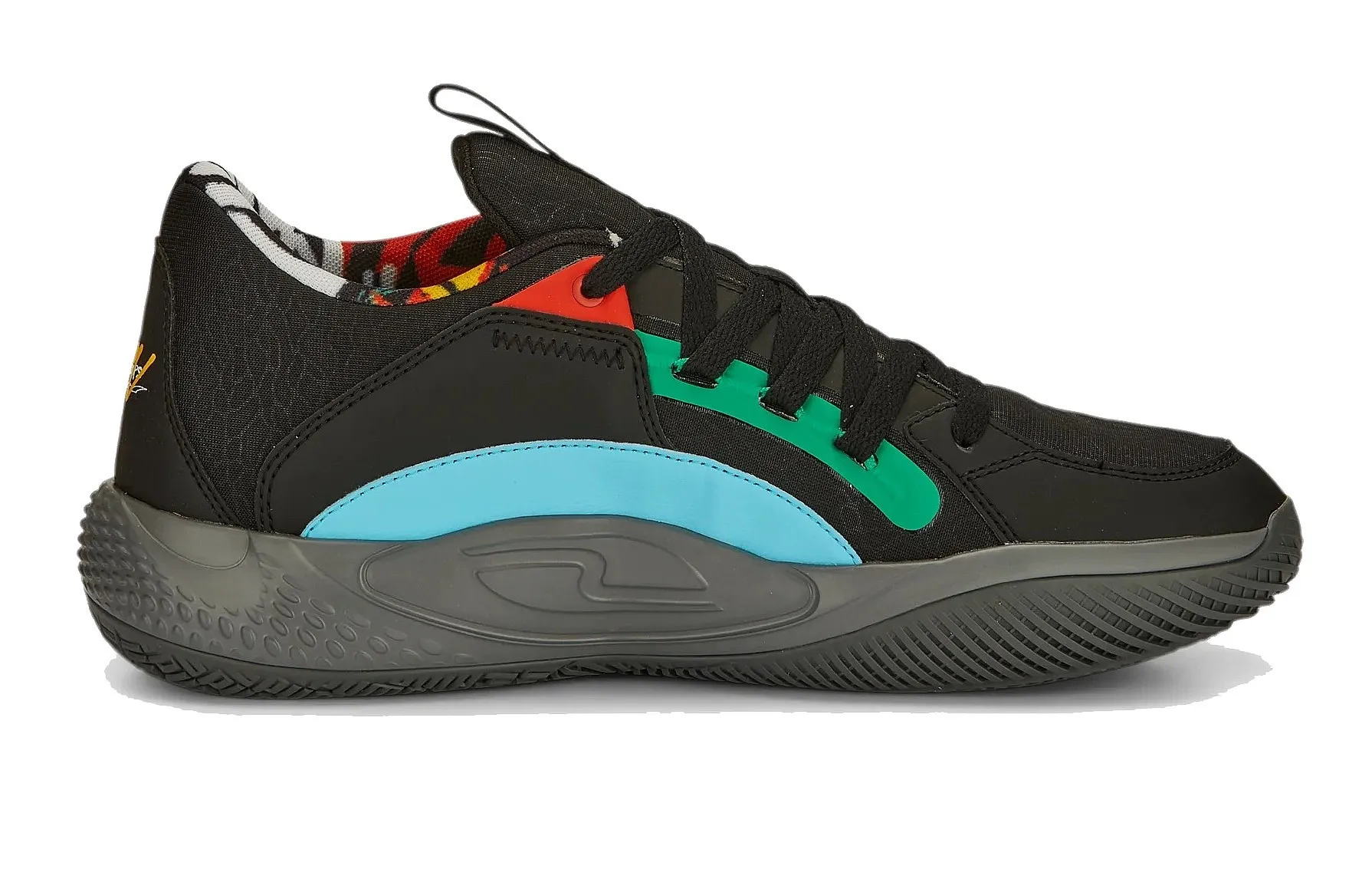 zapatos Puma Court Rider Chaos Block Party - Puma Black/Cast Iron - men´s